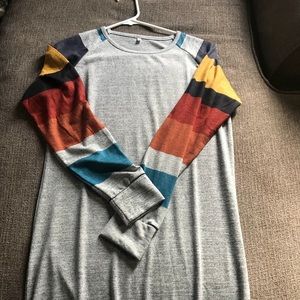 KRL striped sleeve Tunic sweater